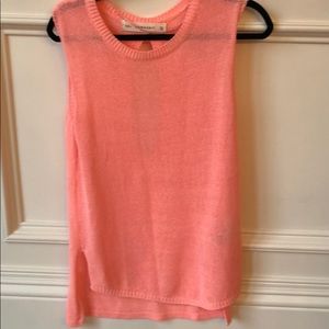 Zara peach light weight knit top